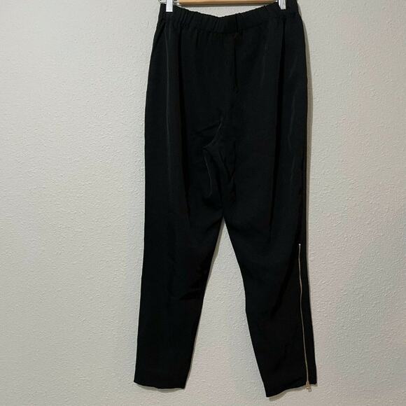 Everlane Womens Black Side Ankle Zip Dark Academia Straight Leg Pants Size 6 - Picture 2 of 6